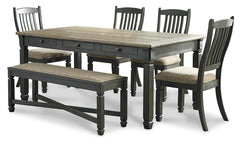 Homestyle Furniture - Ashley Furniture - Tyler Creek Dining Table, 4 Chairs and Bench - Dining Table, 4 Chairs and Bench - D736D2