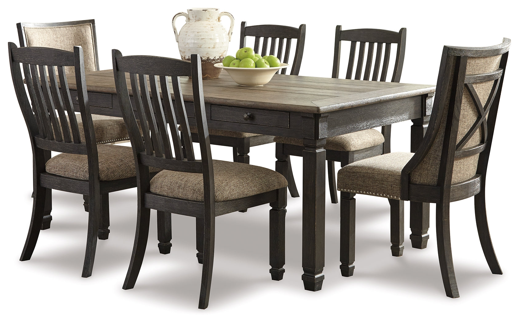 Homestyle Furniture - Ashley Furniture - Tyler Creek Dining Table with 6 Chairs - Dining Table with 6 Chairs - D736D7