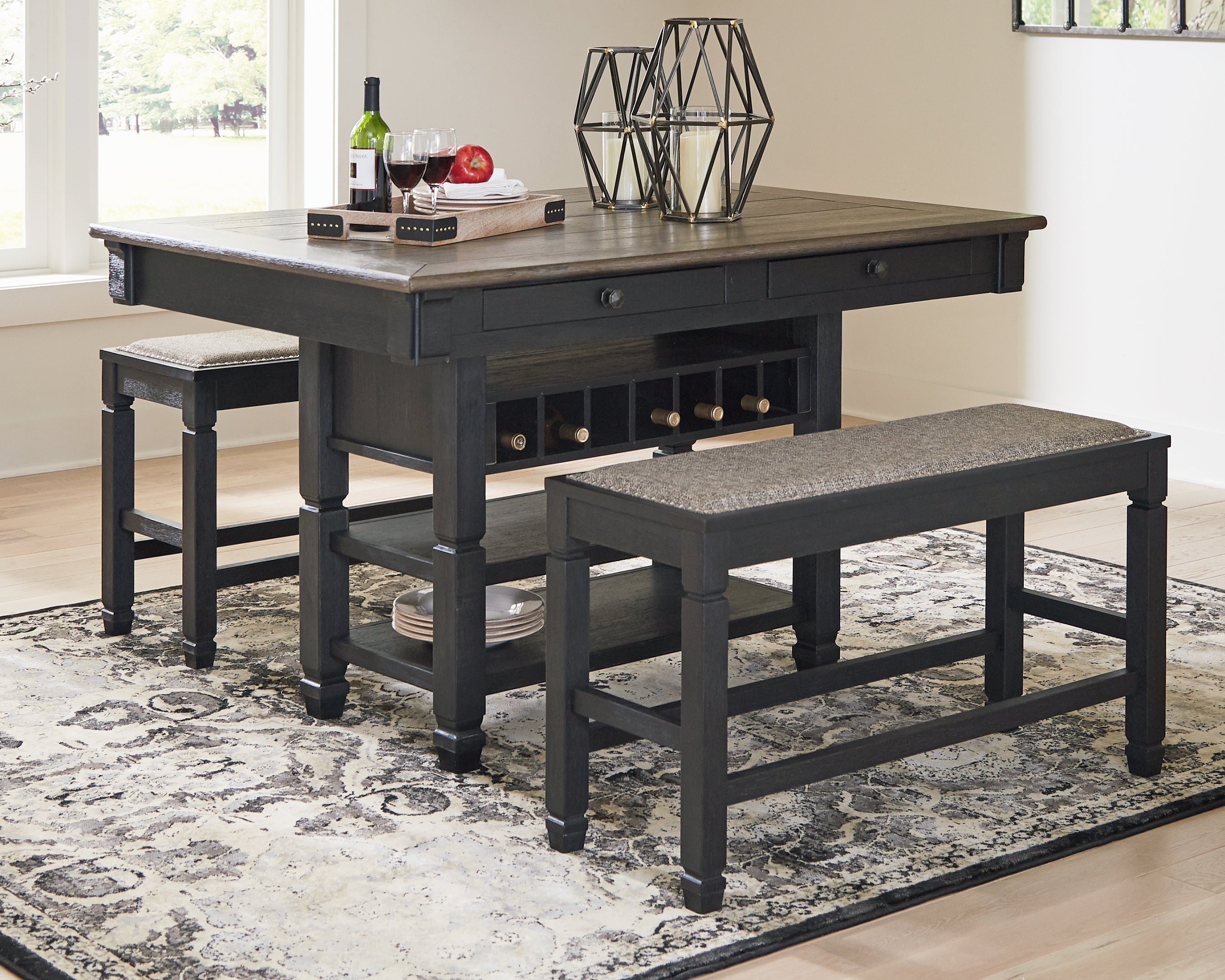 Homestyle Furniture - Ashley Furniture - Tyler Creek Counter Height Dining Table - RECT Dining Room Counter Table - D736-32