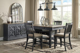 Homestyle Furniture - Ashley Furniture - Tyler Creek Counter Height Dining Table and 4 Barstools with Server - Counter Height Dining Table and 4 Barstools with Server - D736D10