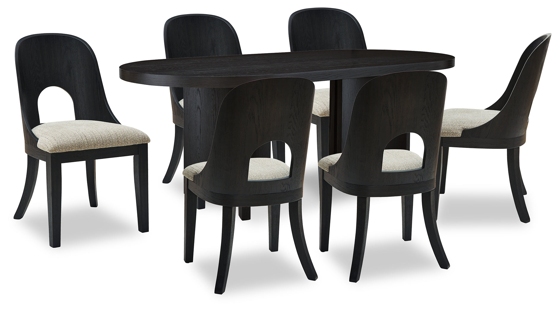 Homestyle Furniture - Ashley Furniture - Rowanbeck Dining Table and 6 Chairs - Dining Table and 6 Chairs - D821D4
