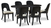 Homestyle Furniture - Ashley Furniture - Rowanbeck Dining Table and 6 Chairs - Dining Table and 6 Chairs - D821D4