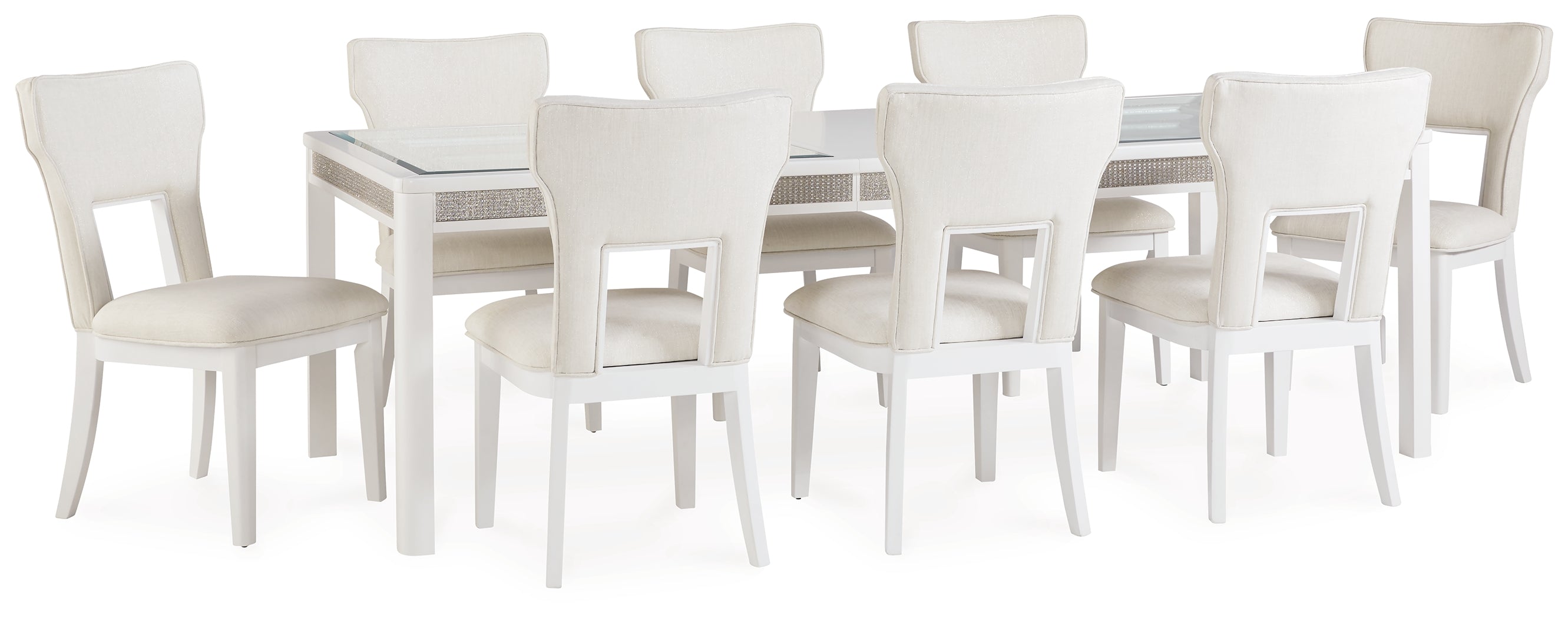Homestyle Furniture - Ashley Furniture - Chalanna Dining Table and 8 Chairs - Dining Table and 8 Chairs - D822D3