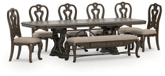 Homestyle Furniture - Ashley Furniture - Maylee Dining Table, 6 Chairs and Bench - Dining Table, 6 Chairs and Bench - D947D15