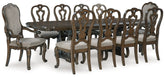 Homestyle Furniture - Ashley Furniture - Maylee Dining Table and 10 Chairs - Dining Table and 10 Chairs - D947D14