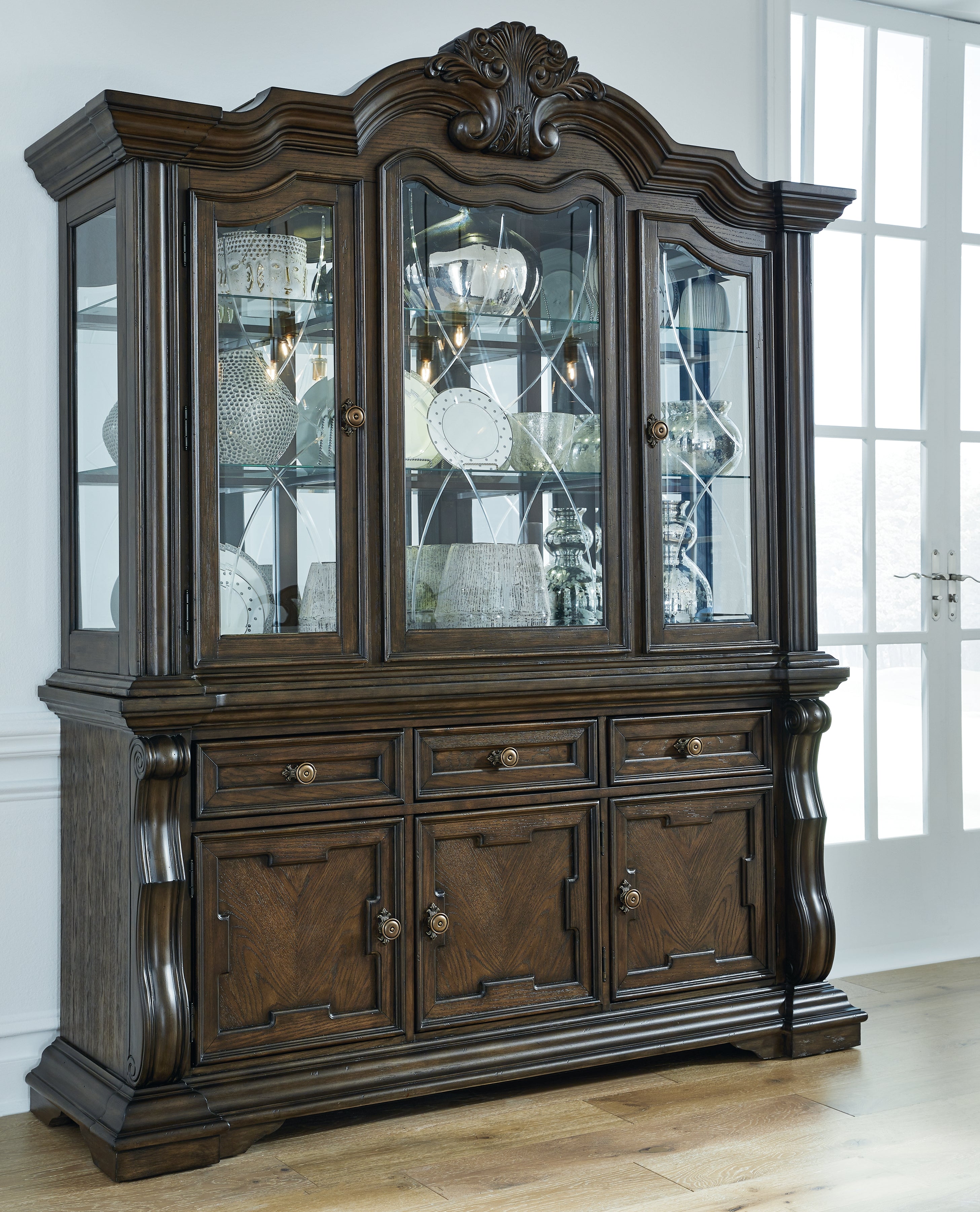Homestyle Furniture - Ashley Furniture - Maylee Dining Buffet and Hutch - Dining Buffet and Hutch - D947D1