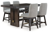 Homestyle Furniture - Ashley Furniture - Burkhaus Counter Height Dining Table and 4 Barstools - Counter Height Dining Table and 4 Barstools - D984D5