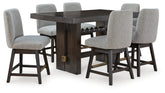 Homestyle Furniture - Ashley Furniture - Burkhaus Counter Height Dining Table and 6 Barstools - Counter Height Dining Table and 6 Barstools - D984D6