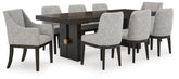 Homestyle Furniture - Ashley Furniture - Burkhaus Dining Table and 8 Chairs - Dining Table and 8 Chairs - D984D7