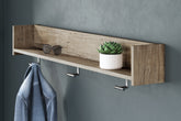 Homestyle Furniture - Ashley Furniture - Oliah Wall Mounted Coat Rack with Shelf - Wall Mounted Coat Rack w/Shelf - EA2270-151