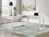 Homestyle Furniture - Ashley Furniture - Robbinsdale L-Shaped Home Office Desk - L-Shaped Home Office Desk - H742H1