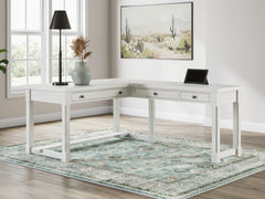 Homestyle Furniture - Ashley Furniture - Robbinsdale L-Shaped Home Office Desk - L-Shaped Home Office Desk - H742H1