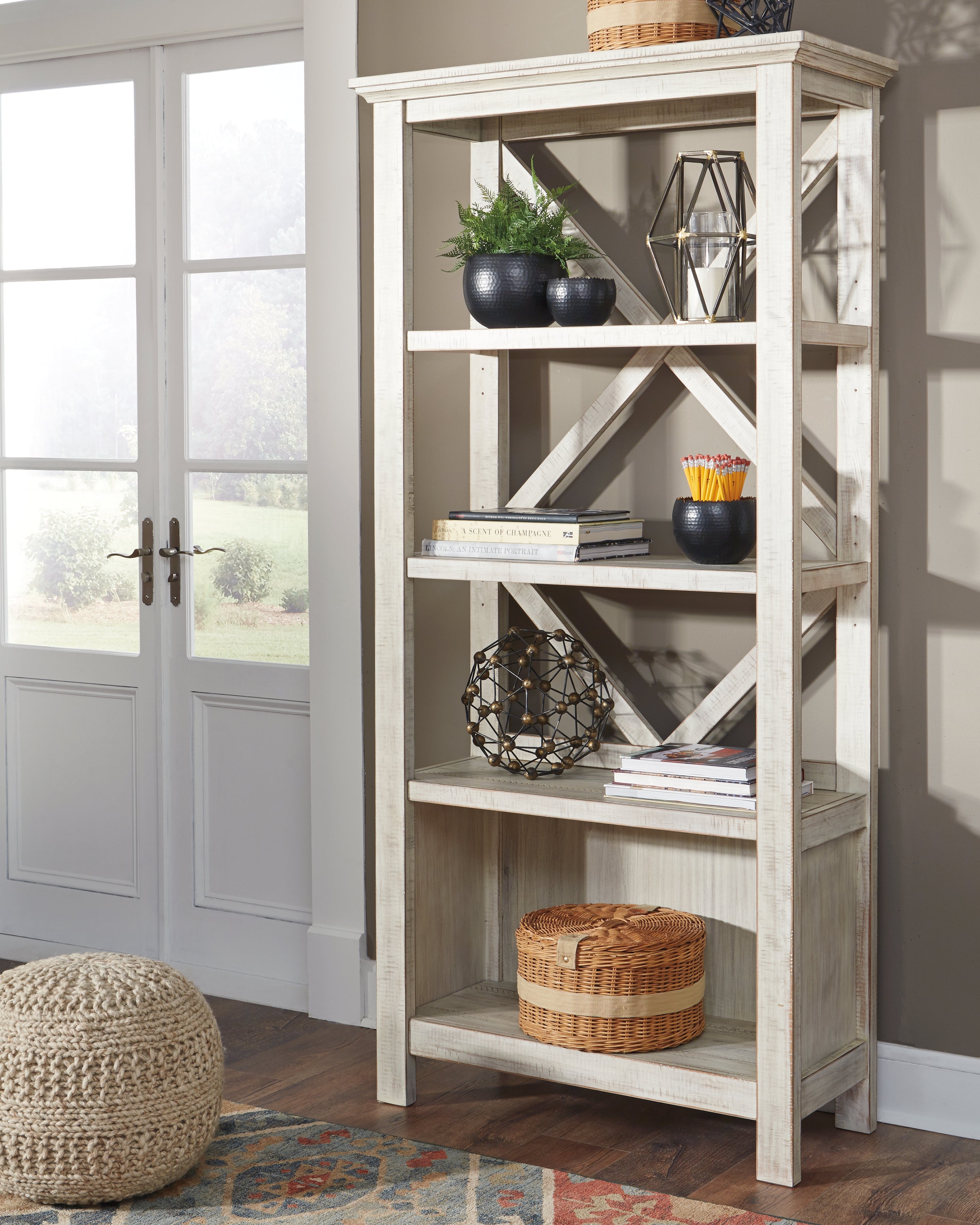 Homestyle Furniture - Ashley Furniture - Carynhurst 75" Bookcase - Large Bookcase - H755-17