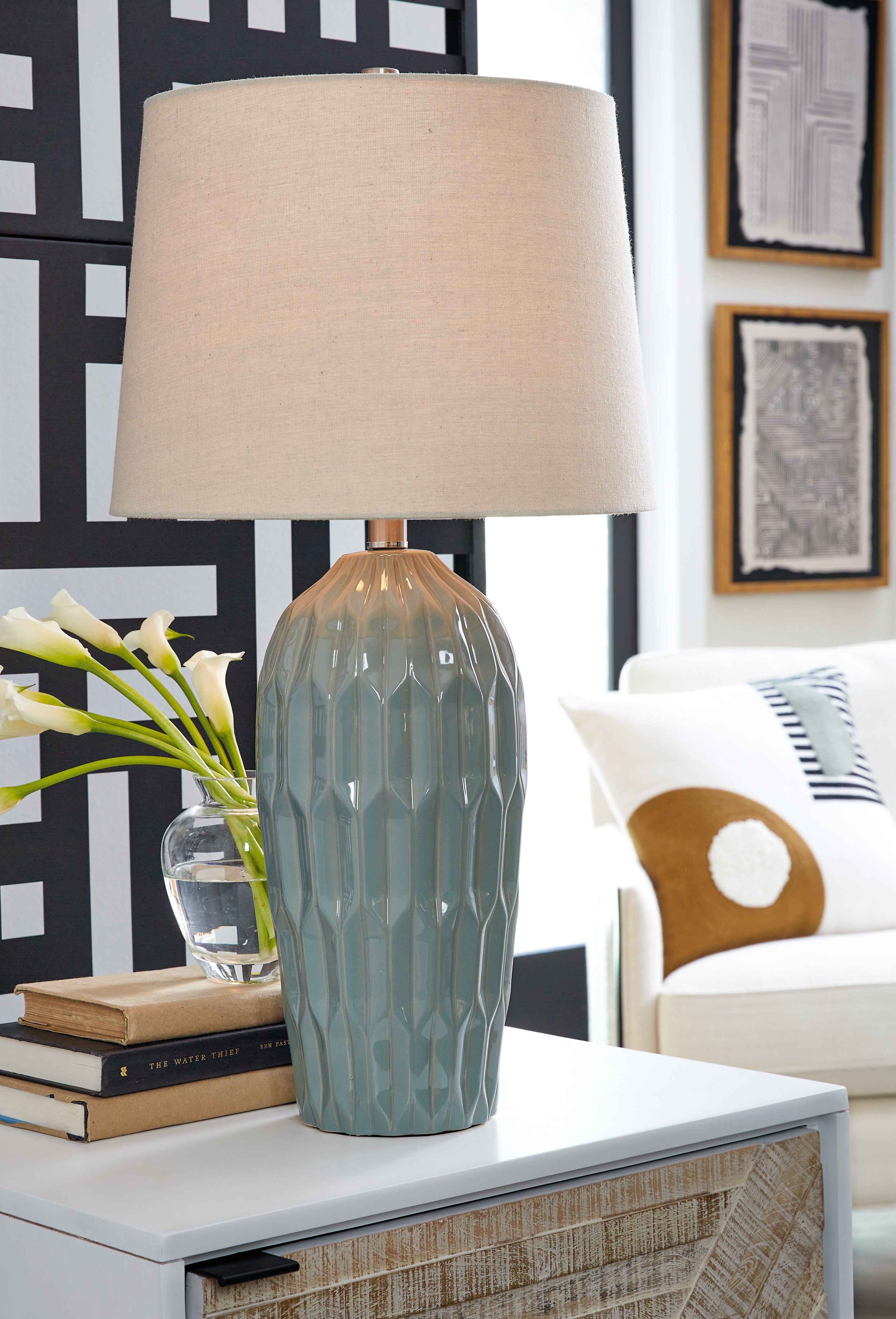 Homestyle Furniture - Ashley Furniture - Hadbury Table Lamp (Set of 2) - Ceramic Table Lamp (Set of 2) - L178034