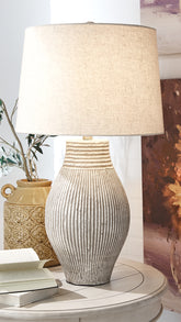 Homestyle Furniture - Ashley Furniture - Layal Table Lamp - Paper Table Lamp (1/CN) - L235634