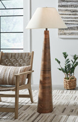 Homestyle Furniture - Ashley Furniture - Danset Floor Lamp - Wood Floor Lamp (1/CN) - L329101