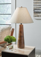 Homestyle Furniture - Ashley Furniture - Danset Table Lamp - Wood Table Lamp (1/CN) - L329104