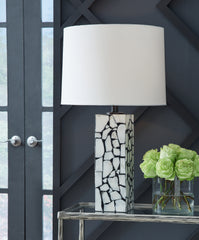 Homestyle Furniture - Ashley Furniture - Macaria Table Lamp - Marble Table Lamp (1/CN) - L429044