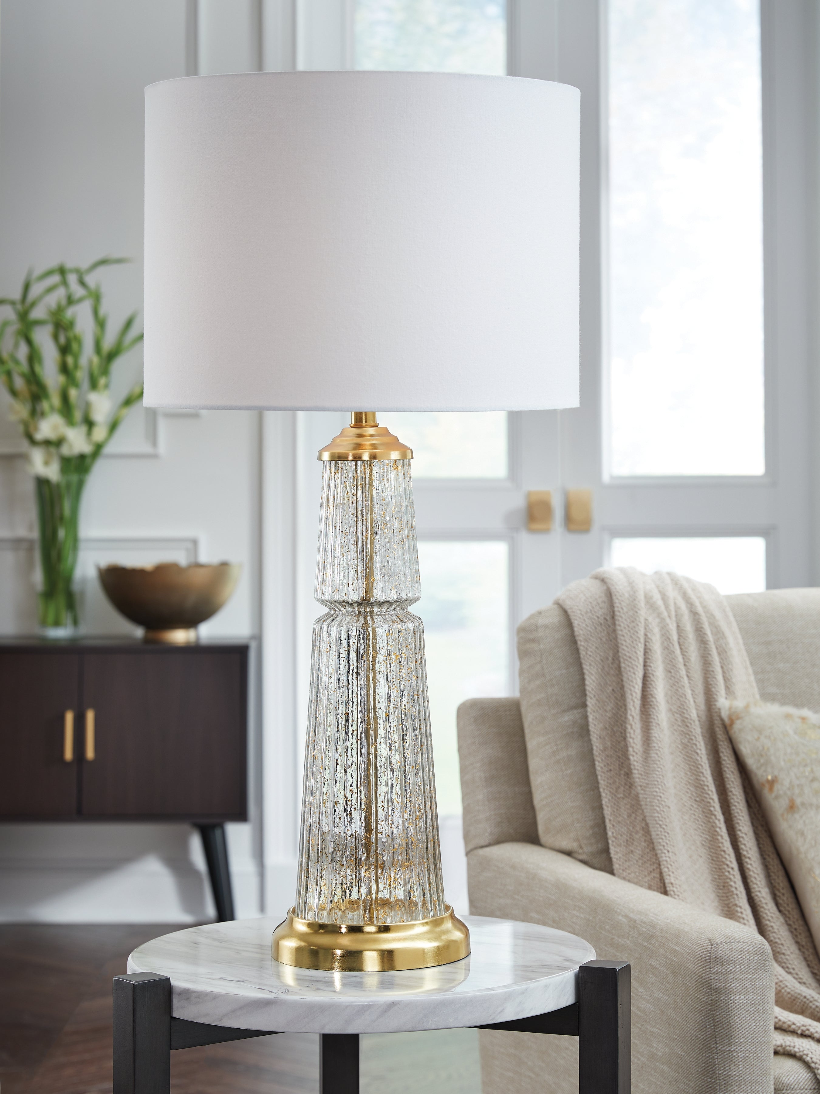 Homestyle Furniture - Ashley Furniture - Bakersboro Table Lamp - Glass Table Lamp (1/CN) - L430884