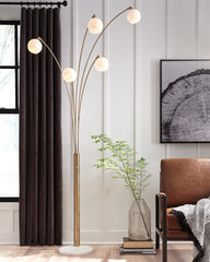 Homestyle Furniture - Ashley Furniture - Taliya Arc Lamp - Metal Arc Lamp (1/CN) - L725119
