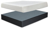 Homestyle Furniture - Ashley Furniture - 10 Inch Chime Memory Foam King Mattress and Foundation - King Mattress and Foundation - M699M1