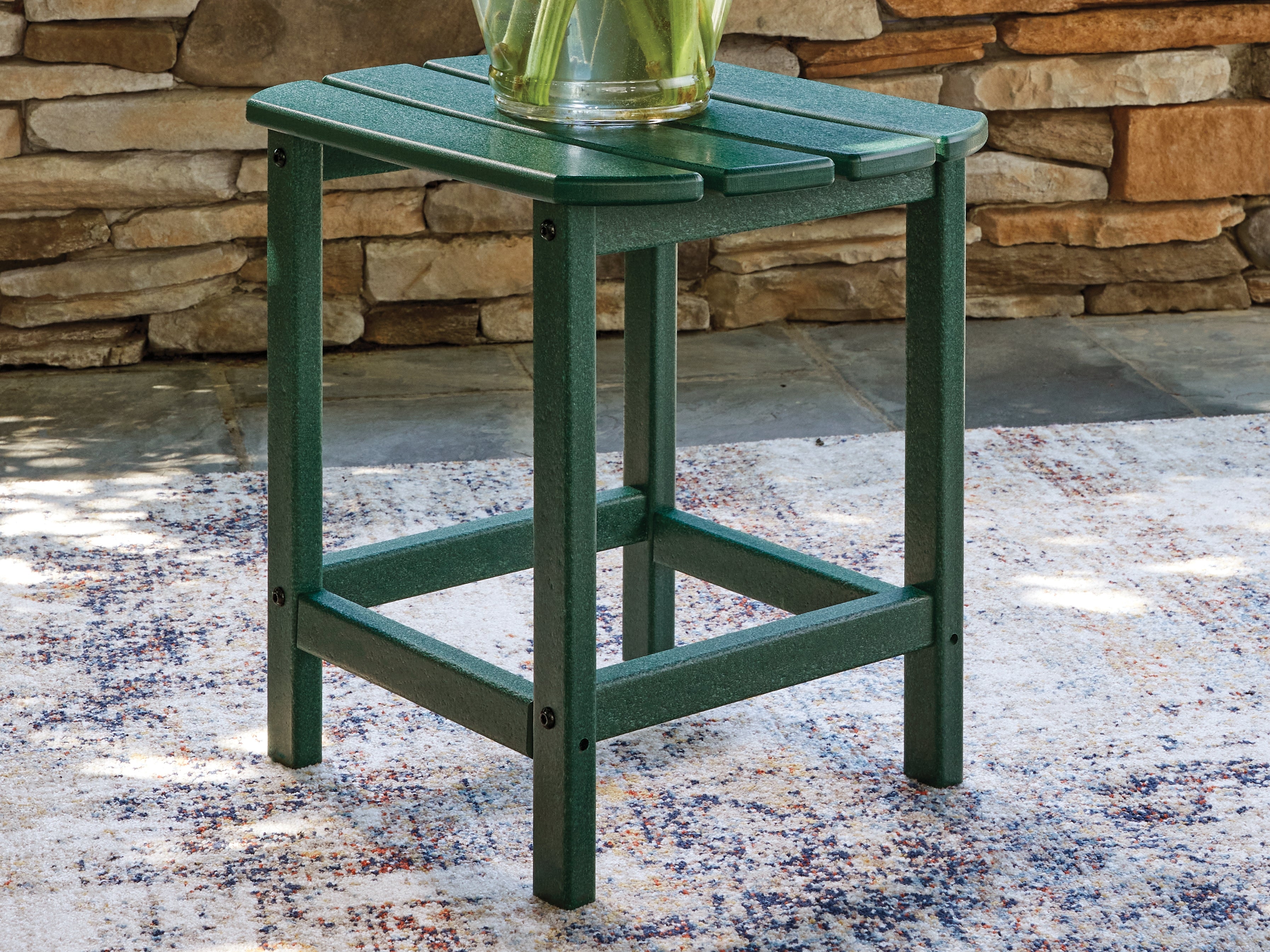 Homestyle Furniture - Ashley Furniture - Sundown Shores Outdoor End Table - Rectangular End Table - PCP007-703