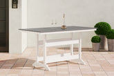 Homestyle Furniture - Ashley Furniture - Transville Outdoor Counter Height Dining Table - RECT COUNTER TABLE W/UMB OPT - P210-642