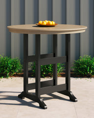 Homestyle Furniture - Ashley Furniture - Fairen Trail Bar Table - Round Bar Table w/UMB OPT - P211-613
