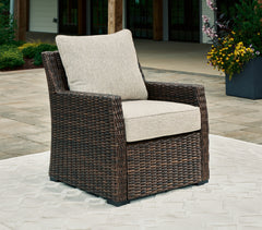 Homestyle Furniture - Ashley Furniture - Brook Ranch Outdoor Lounge Chair with Cushion - Lounge Chair w/Cushion (1/CN) - P465-820