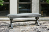 Homestyle Furniture - Ashley Furniture - Elite Park Outdoor Bench with Cushion - Bench with Cushion - P518-600