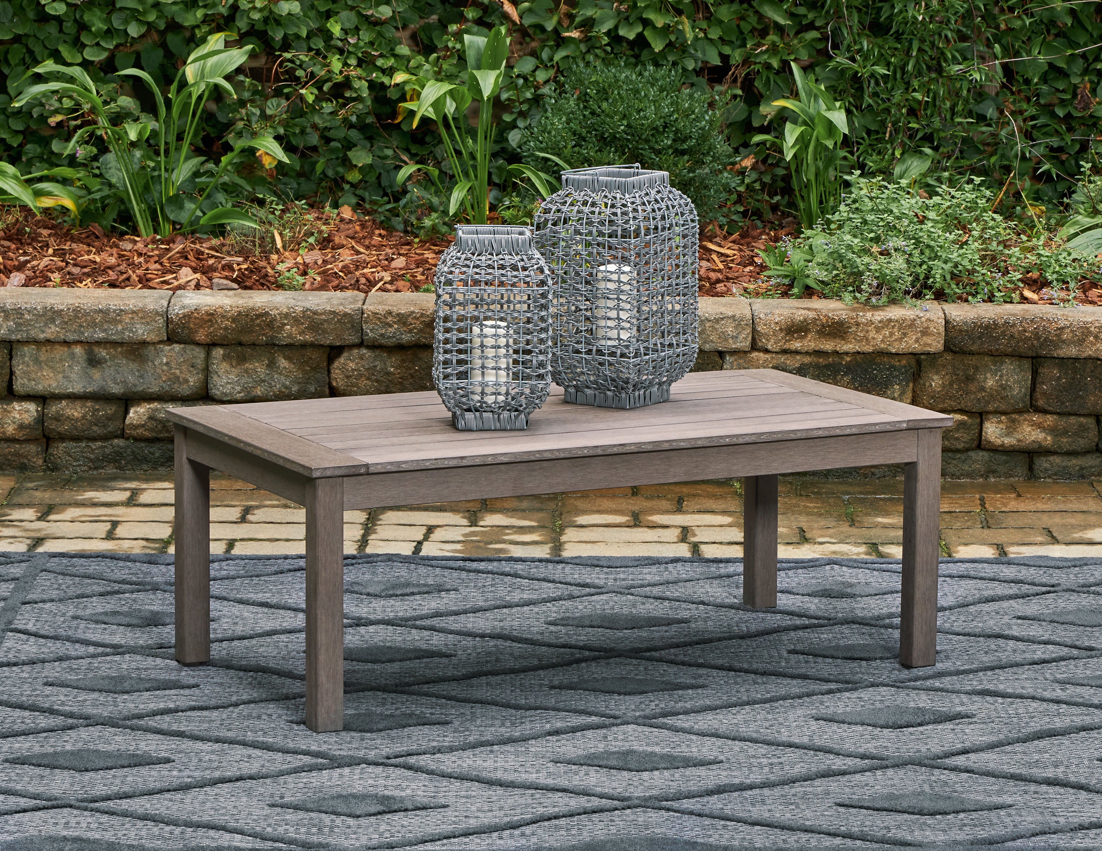 Homestyle Furniture - Ashley Furniture - Hillside Barn Outdoor Coffee Table - Rectangular Cocktail Table - P564-701