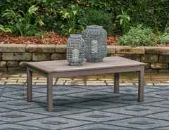Homestyle Furniture - Ashley Furniture - Hillside Barn Outdoor Coffee Table - Rectangular Cocktail Table - P564-701