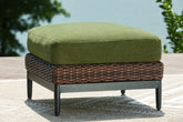 Homestyle Furniture - Ashley Furniture - Horizon Hall Outdoor Ottoman with Cushion - Ottoman with Cushion - P572-814