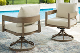 Homestyle Furniture - Ashley Furniture - Serene Bay Outdoor Swivel Dining Chair with Cushion (Set of 2) - Swivel Chair w/Cushion (Set of 2) - P671-602A