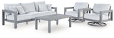Homestyle Furniture - Ashley Furniture - Hurley Park Outdoor Sofa, 2 Lounge Chairs and Coffee Table - Outdoor Sofa, 2 Lounge Chairs and Coffee Table - PCP695P2