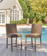Homestyle Furniture - Ashley Furniture - Walton Bridge Outdoor Bar Stool (Set of 2) - Barstool (Set of 2) - P749-130