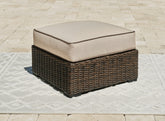 Homestyle Furniture - Ashley Furniture - Coastline Bay Outdoor Ottoman with Cushion - Ottoman with Cushion - P784-814