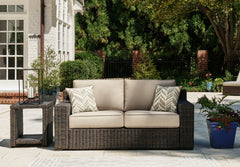 Homestyle Furniture - Ashley Furniture - Coastline Bay Outdoor Loveseat with Cushion - Loveseat w/Cushion - P784-835