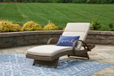 Homestyle Furniture - Ashley Furniture - Beachcroft Outdoor Chaise Lounge with Cushion - Chaise Lounge with Cushion - P791-815