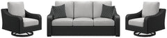 Homestyle Furniture - Ashley Furniture - Beachcroft Outdoor Sofa and 2 Lounge Chairs - Outdoor Sofa and 2 Lounge Chairs - P792P8