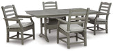 Homestyle Furniture - Ashley Furniture - Visola Outdoor Dining Table with 4 Chairs - Outdoor Dining Table with 4 Chairs - P802P4