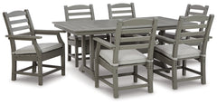 Homestyle Furniture - Ashley Furniture - Visola Outdoor Dining Table with 6 Chairs - Outdoor Dining Table with 6 Chairs - P802P3