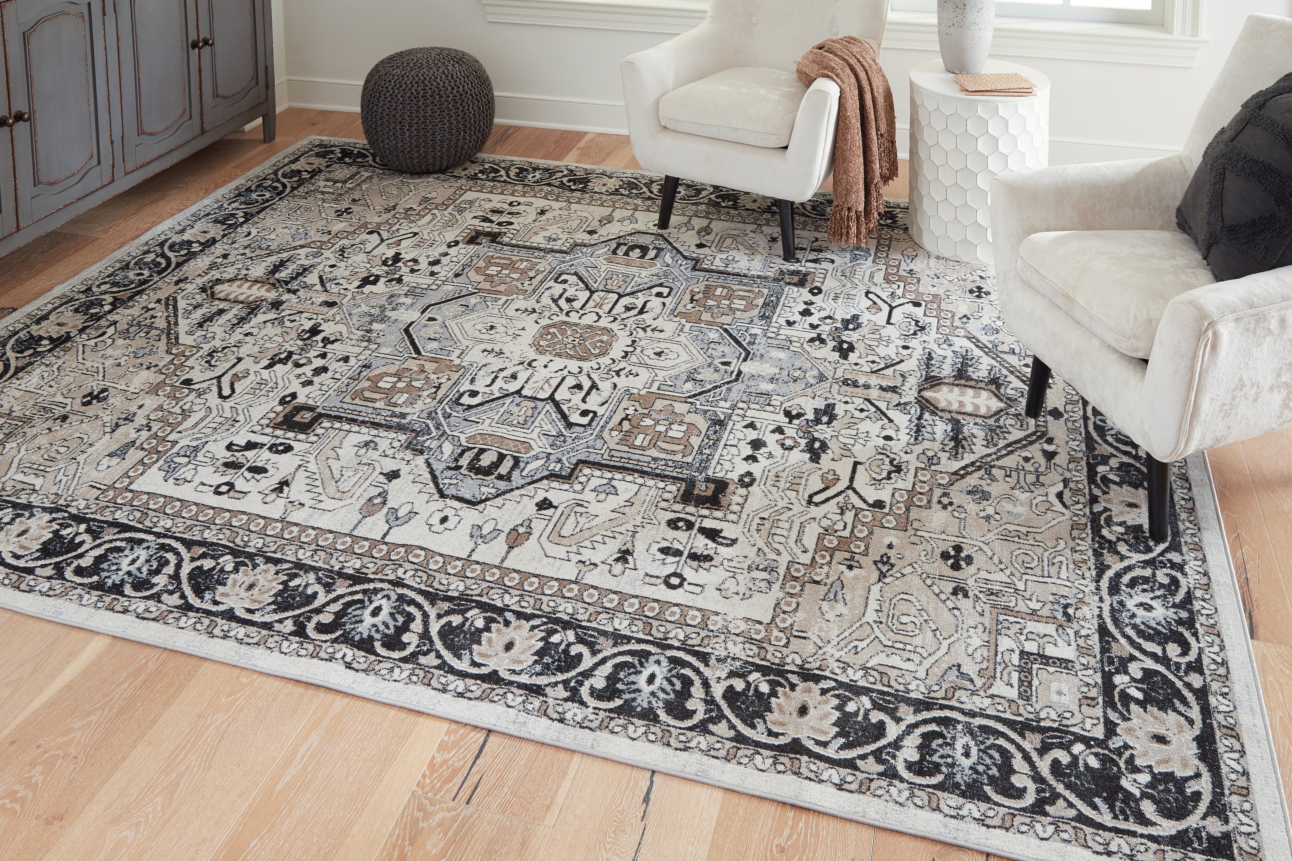 Homestyle Furniture - Ashley Furniture - Gregmoore 7'9" x 9'11" Washable Rug - 7'9" x 9'11" Washable Rug - R405821