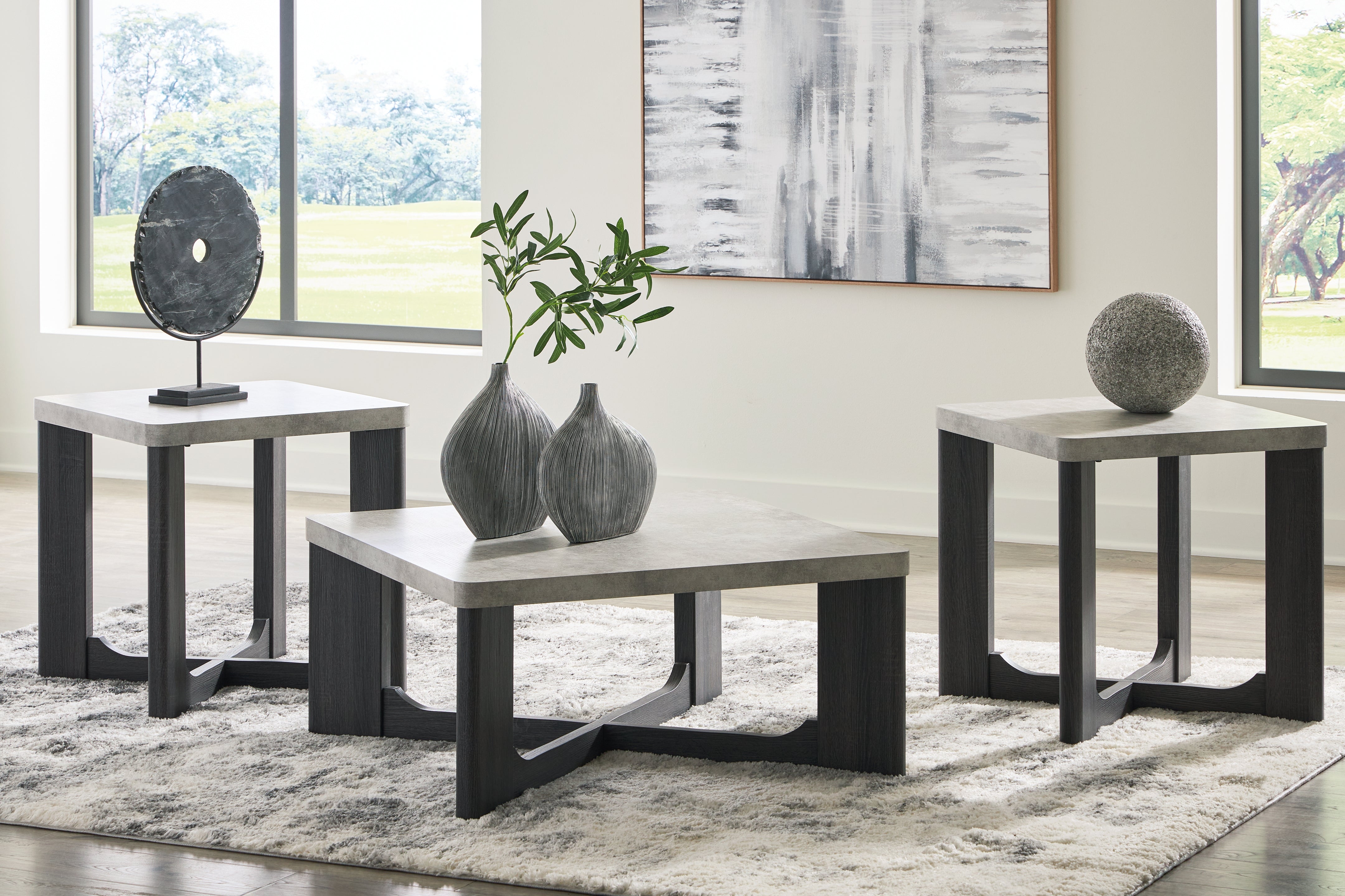 Homestyle Furniture - Ashley Furniture - Sharstorm Table (Set of 3) - Occasional Table Set (3/CN) - T251-13