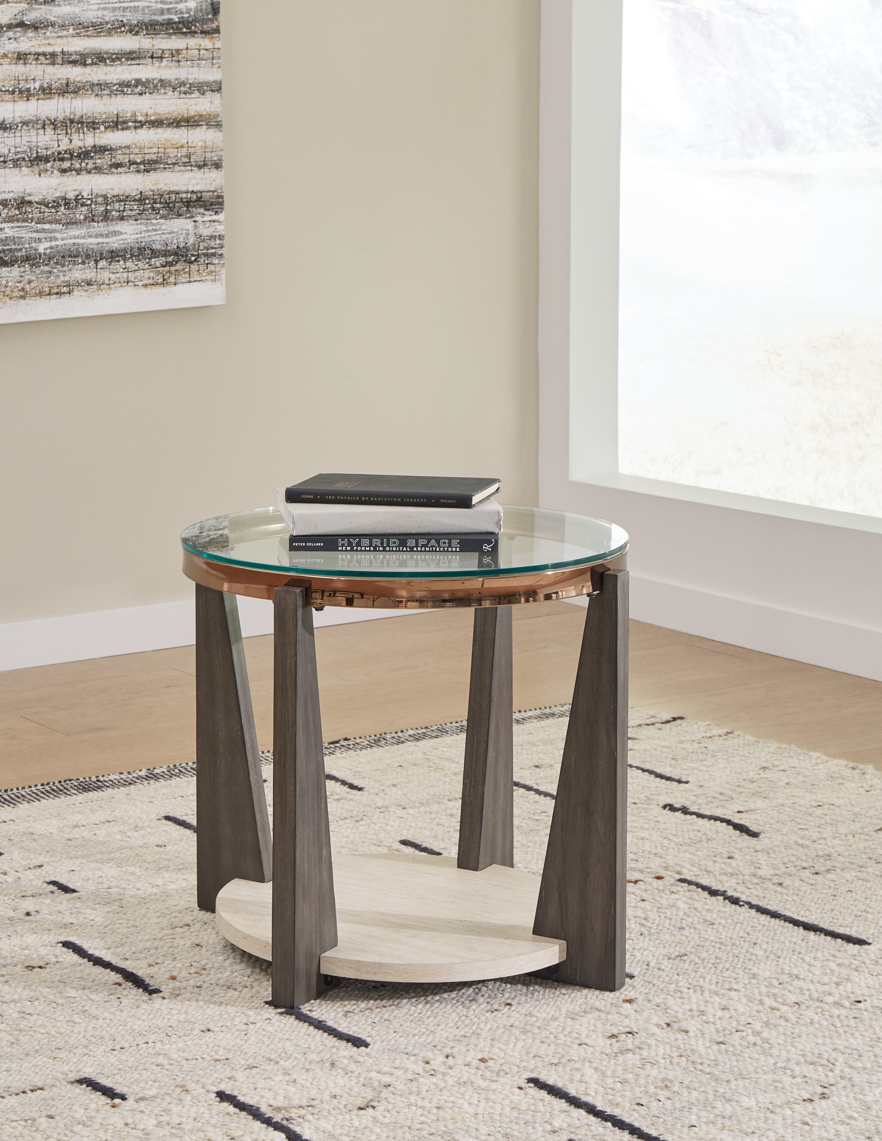 Homestyle Furniture - Ashley Furniture - Frazwa End Table - Round End Table - T432-6