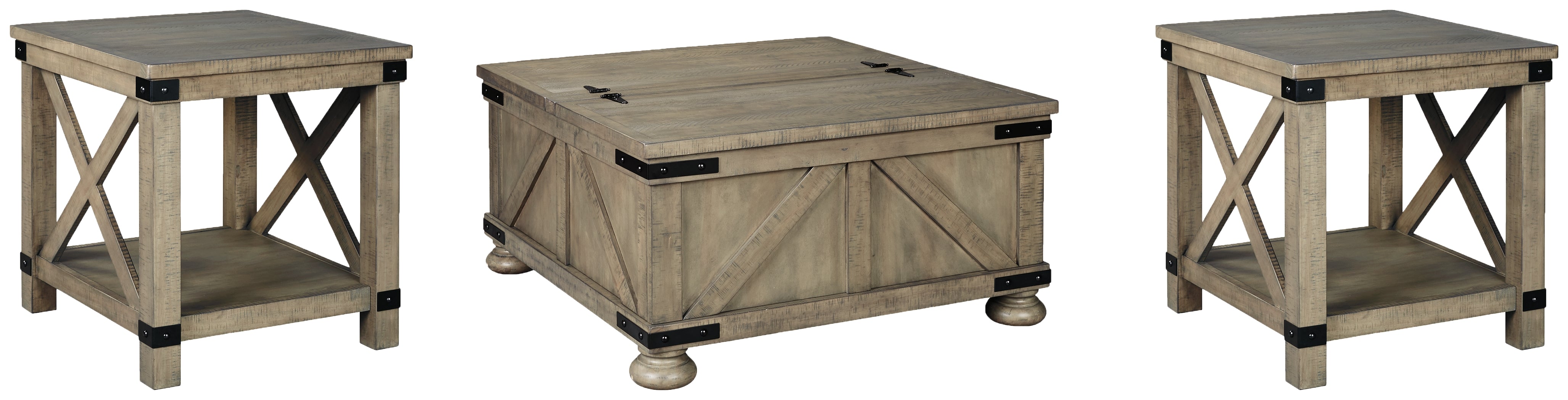 Homestyle Furniture - Ashley Furniture - Aldwin Coffee Table and 2 End Tables - Coffee Table and 2 End Tables - T457T1
