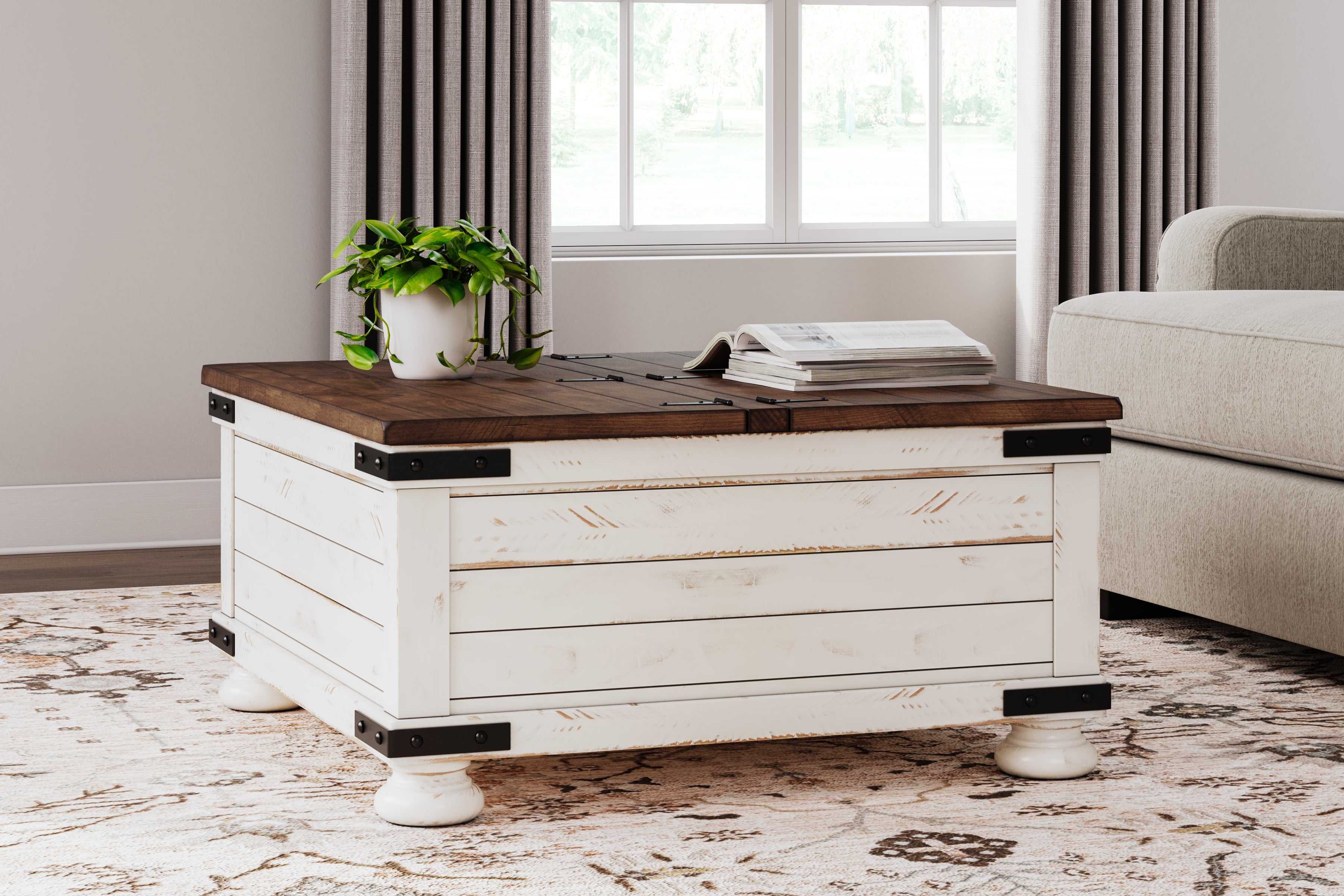 Homestyle Furniture - Ashley Furniture - Wystfield Coffee Table - Cocktail Table with Storage - T459-20