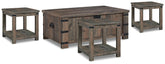 Homestyle Furniture - Ashley Furniture - Hollum Coffee Table and 3 End Tables - Coffee Table and 3 End Tables - T466T2