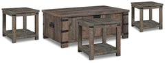 Homestyle Furniture - Ashley Furniture - Hollum Coffee Table and 3 End Tables - Coffee Table and 3 End Tables - T466T2
