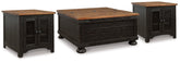 Homestyle Furniture - Ashley Furniture - Valebeck Coffee Table and 2 End Tables - Coffee Table and 2 End Tables - T468T2